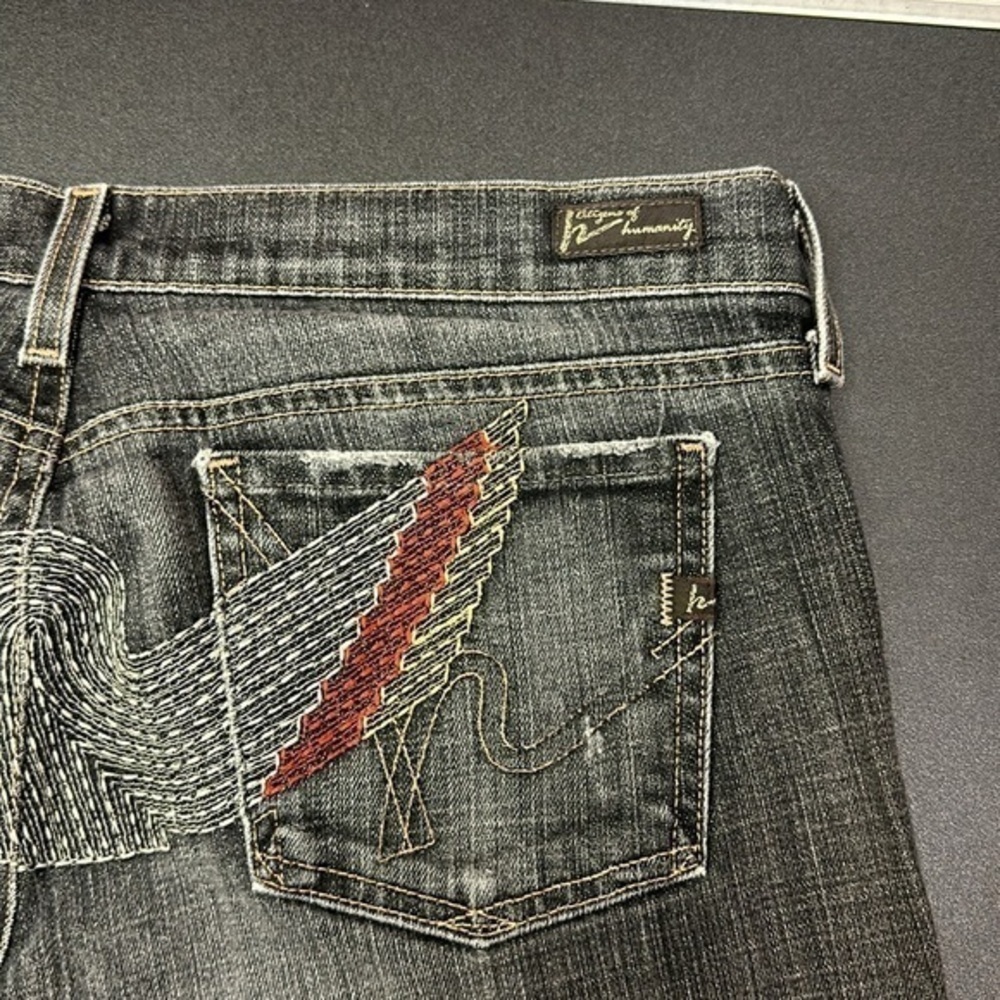 25. Citizens of humanity Black denim Bird embroidered back pockets size 30